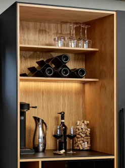 Rocks wine rack, Black
