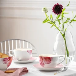 Rose Garden tea cup, White