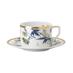 Rosenthal Heritage Turandot teacup with saucer, white