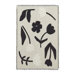 Rosita throw 130x180 cm, Black-off white.