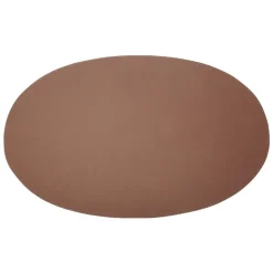 Ørskov placemat leather oval, cognac