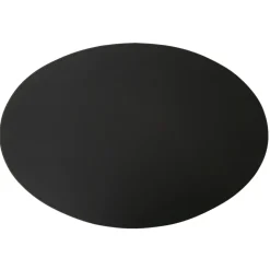 Ørskov placemat leather oval 47x34 cm, Black