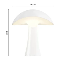 Rumee 220 portable table lamp, Cloud White