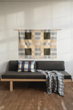 Rutan throw 100x145 cm, Oat