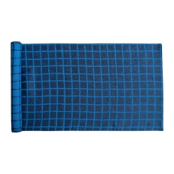Rutig jacquard-woven table runner 45x150 cm, Blue-black