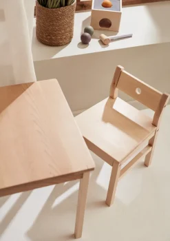 Saga blonde chair, Beech