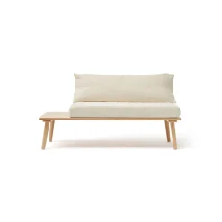 Saga blonde sofa, Beech