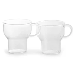 Sagaform glass mug 15 cl 2-pack, clear