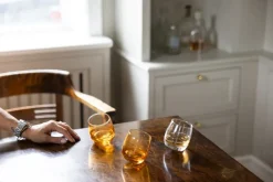 Sagaform tumblers with rounded bottom 30 cl 6-pack, Amber