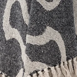 Salobre throw cotton 160x130 cm, Black