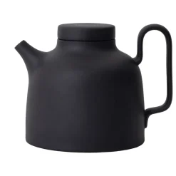 Sand teapot 65 cl, Black clay