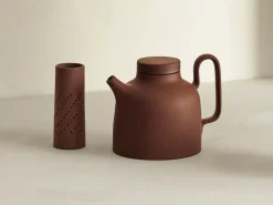 Sand teapot 65 cl, Red clay