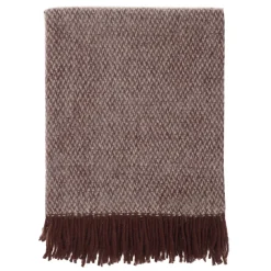 Sandstone wool throw 130x180 cm, Burgundy
