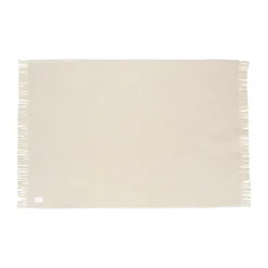 Sandstone wool throw 130x180 cm, Cream