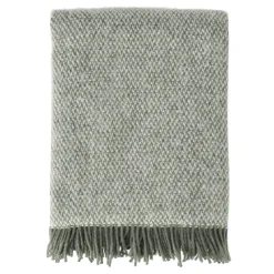 Sandstone wool throw 130x180 cm, Khaki green