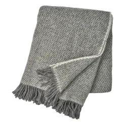 Sandstone wool throw 130x180 cm, grey