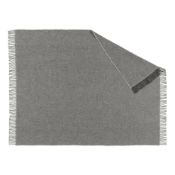 Sandstone wool throw 130x180 cm, grey