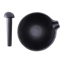 Satake Nabe cast-iron mortar, Black