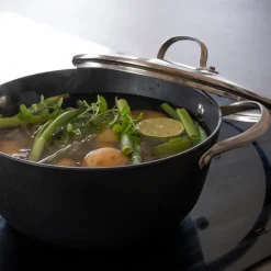 Satake sauté saucepan with glass lid 2-pieces, 4 L