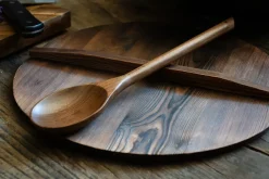 Satake serving spoon 33.5 cm, Walnut