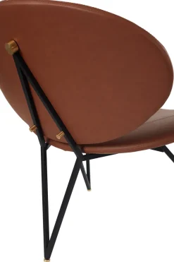 Semper lounge chair, Black-cognac