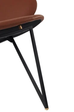 Semper lounge chair, Black-cognac