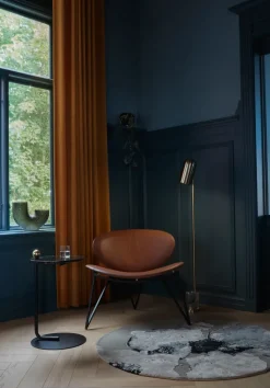 Semper lounge chair, Black-cognac