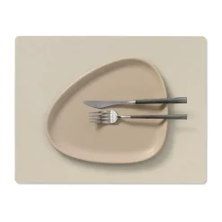 Serene placemat square M 26.5x34.5 cm, Cream