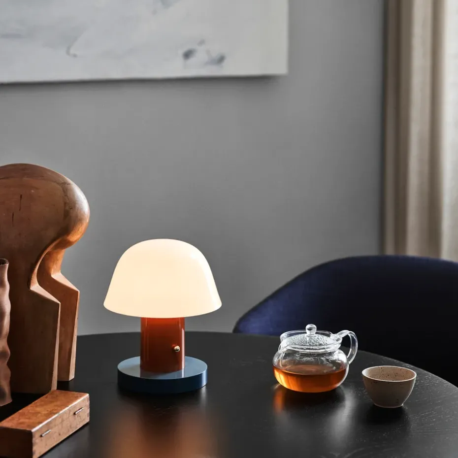 Setago JH27 table lamp, rust-thunder