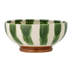 Shakti serving bowl Ø26 cm, Green-white