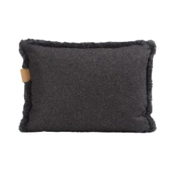 Shepherd Lina sheep skin cushion 40 x 30 cm, concrete grey