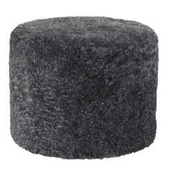 Shepherd sit pouf Frida, black-graphite
