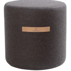 Shepherd sit pouf Sara 40 cm, black