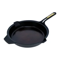 Signature Cast Iron Frying Pan 25 cm, Black