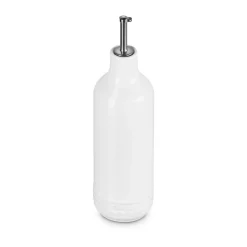 Signature stoneware oil bottle 0.6 L, White