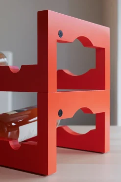 Silo stapelbart wine rack, Red