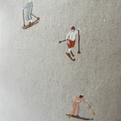Skiers pillowcase 48x48 cm, Nature