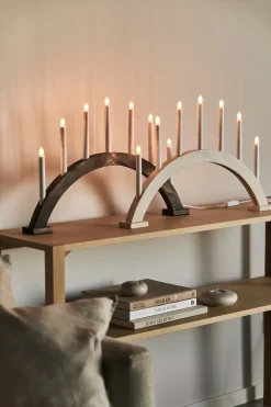 Sky advent candle bow 41 cm, Dark oil