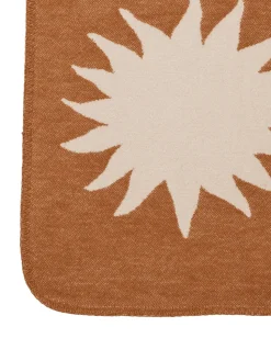 Skye blanket, Sienna-parchment, 80x120 cm