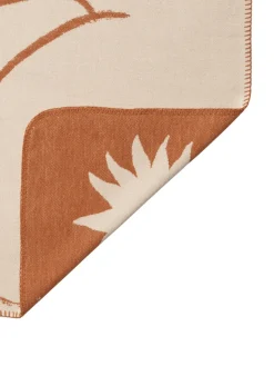 Skye blanket, Sienna-parchment, 80x120 cm