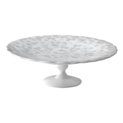 Slåpeblom cake platter Ø21 cm, grey