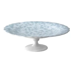 Slåpeblom cake platter Ø21 cm, Blue
