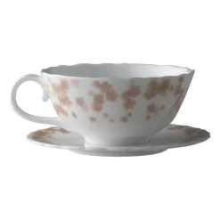 Slåpeblom teacup and saucer 30 cl, Pink