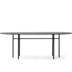 Snaregade table oval, Black
