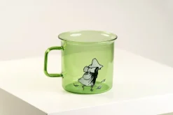 Snufkin glass mug 35 cl, Green