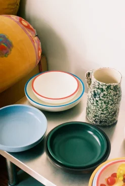 Sobremesa serving bowl L Ø25 cm, White-blue