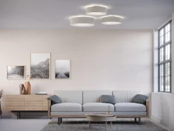 Soft ceiling lamp Ø44 cm, White wool