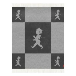 Solstickan blanket merino wool 130x170 cm, Anthracite grey