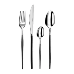 Soprano cutlery set 16 pieces, Black