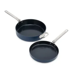 Space non-stick frying pan 2 pieces, Blue